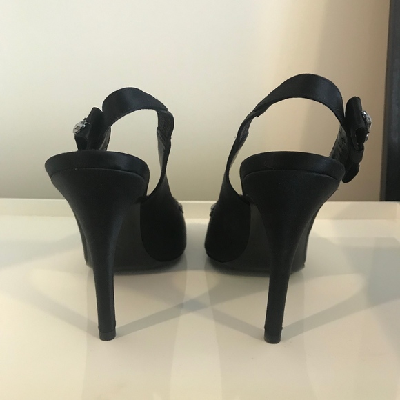 Louis Vuitton Menara Crystal Women's Satin Shoes - Picture 4 of 7